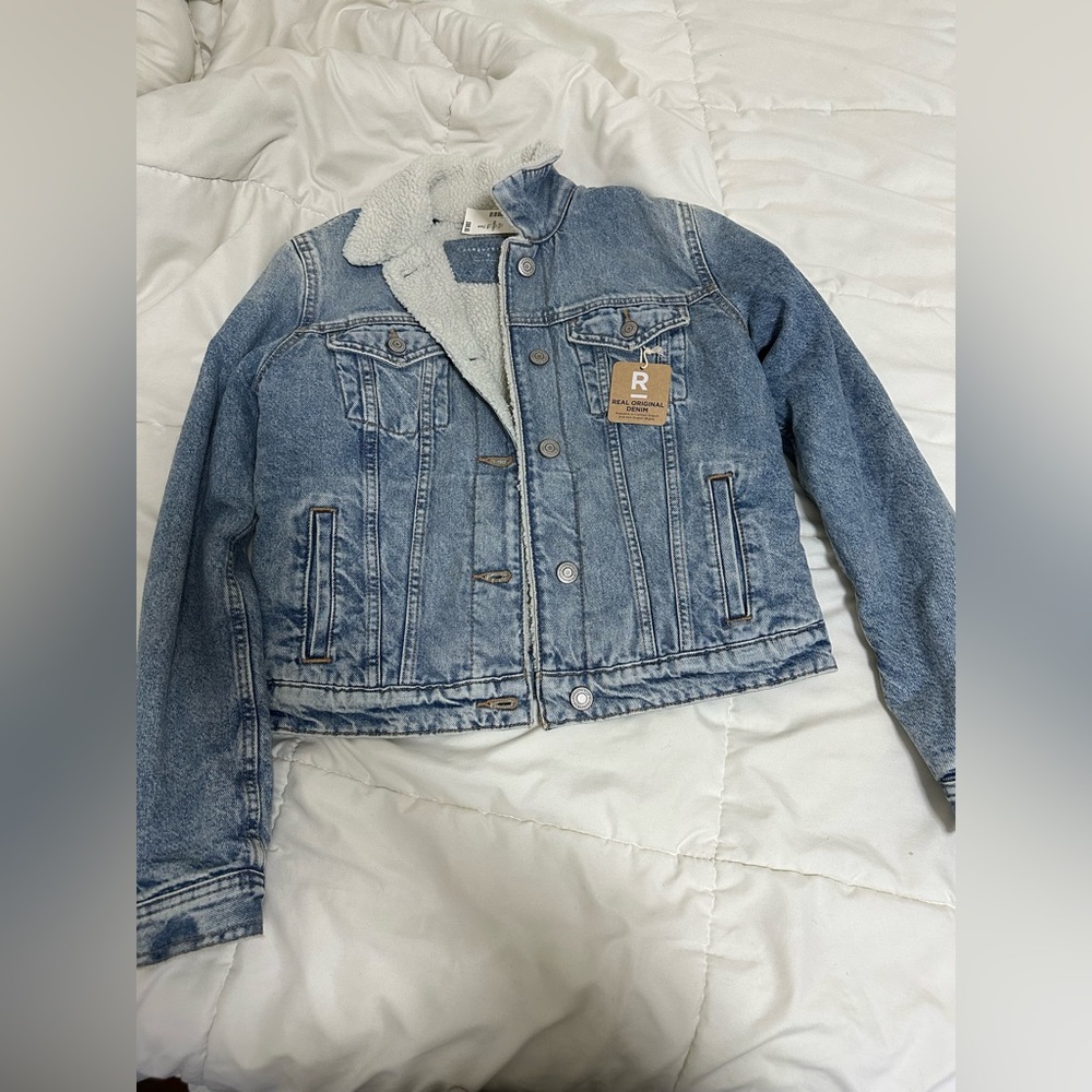American eagle Sherpa jean jacket